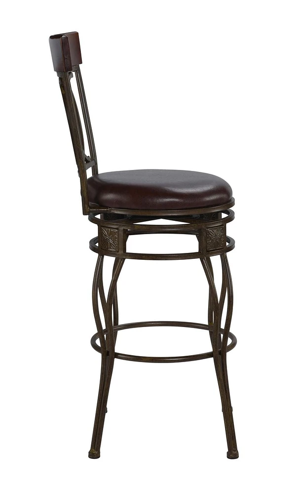 Jace O & X Back Bar Stool