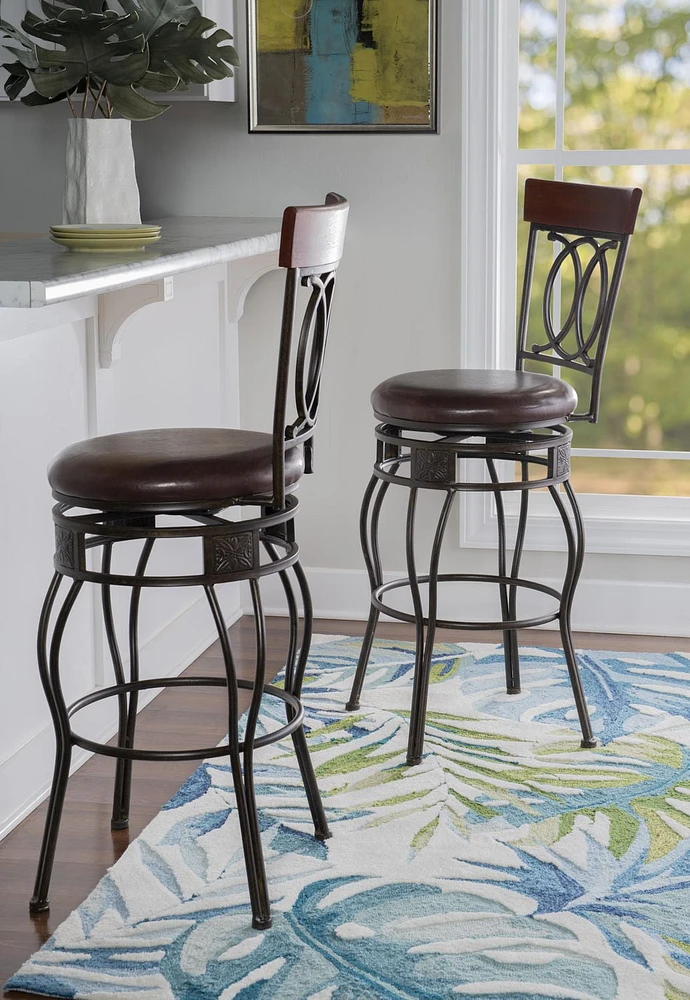 Jace O & X Back Bar Stool