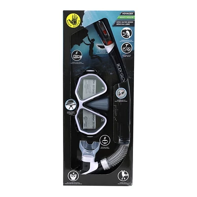 BODY GLOVE ADULT VOYAGER MASK SNORKEL COMBO