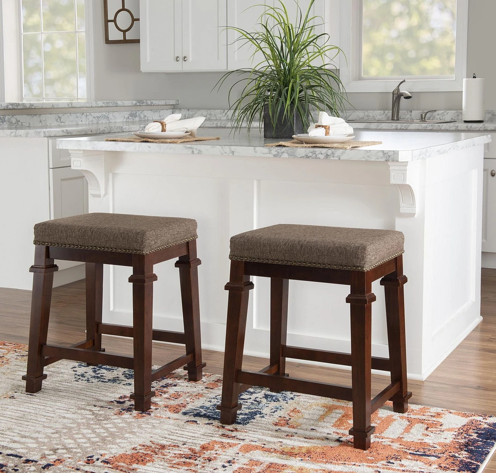 Brady Backless Tweed Counter Stool