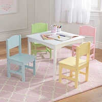 KidKraft Nantucket Table & 4 Pastel Chairs