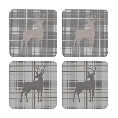 PACK DE 4 SOUS-VERRES HOLIDAY TIME