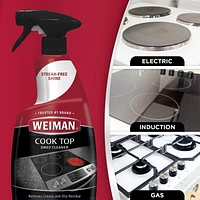 Weiman Daily Cook Top Cleaner, 12 oz, Streak-Free Cleaner