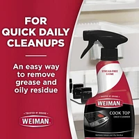 Weiman Daily Cook Top Cleaner, 12 oz, Streak-Free Cleaner