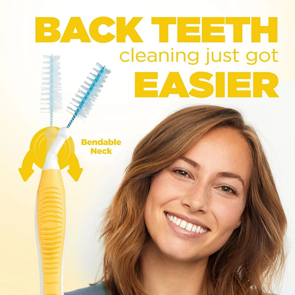 GUM® PROXABRUSH® Interdental Cleaning Brushes, Moderate, Remove up to 25% more plaque**