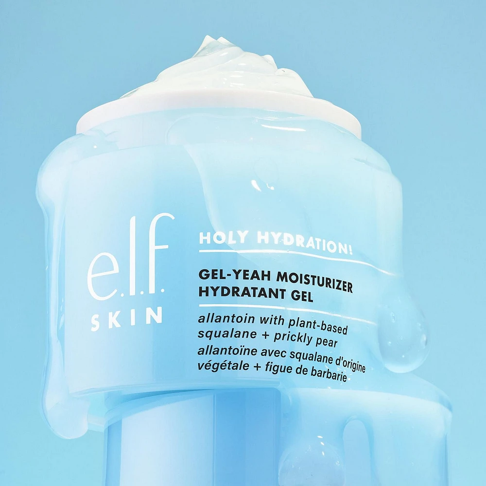 e.l.f. Cosmetics Holy Hydration! Gel-Yeah Moisturizer, Infused with allantoin plus squalane, 50 g