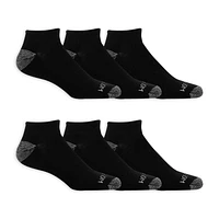 Fruit of the Loom Men's Dual Defense Low Cut Socks 6 Pairs, Men's Low Cut Socks 6 Pairs