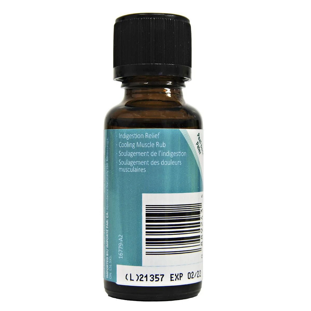 Thursday Plantation Huile de Menthe Poivree 100% Pure Huile de Menthe Poivree 25mL 100% Pure