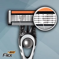 BIC Flex 5 Disposable Men's Razor, 5-Blade, 8-Count, Value Pack of Men's Razors, For an Ultra-Close Shave and Better Control, 8 Count, 8 Count
