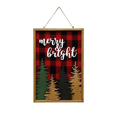 Holiday Time Merry Bright Wall Decor