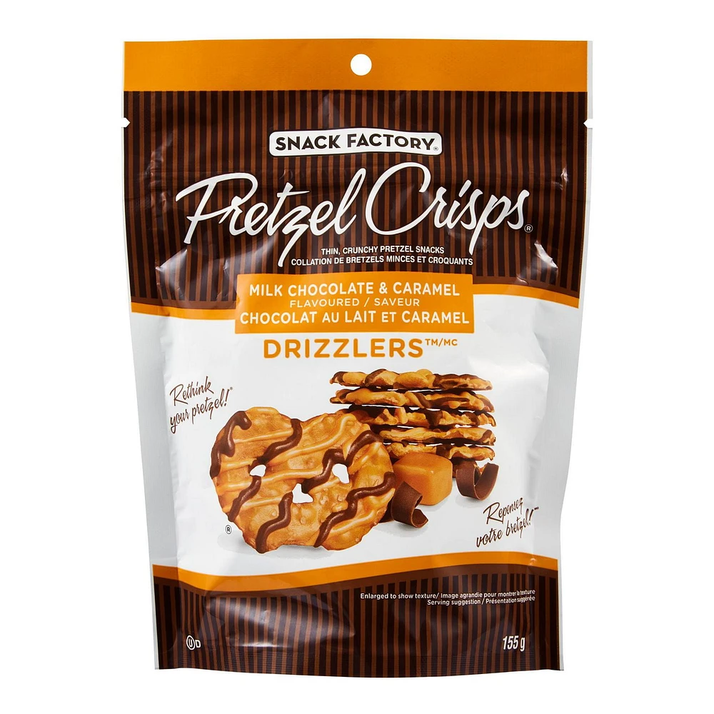 Snack Factory Pretzel Crisps Drizzlers, 155 g