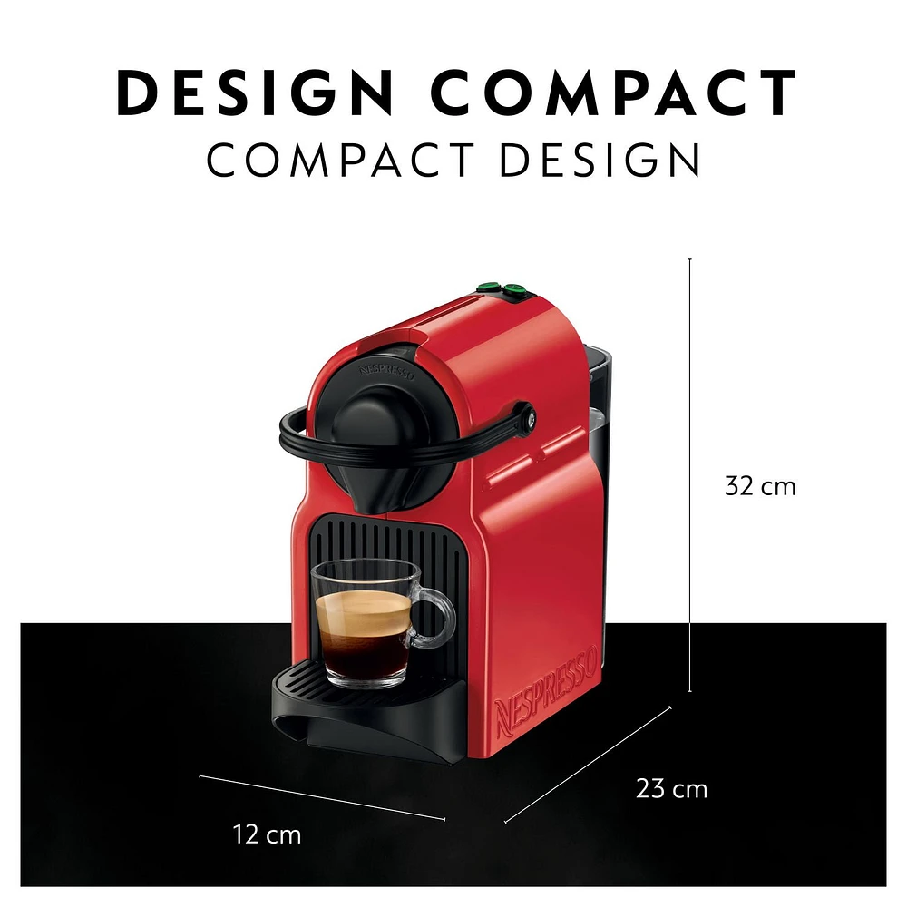 Nespresso Inissia Espresso Machine by Breville, Ruby Red