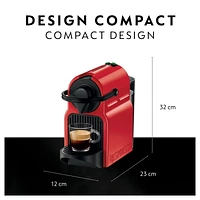 Nespresso Inissia Espresso Machine by Breville, Ruby Red