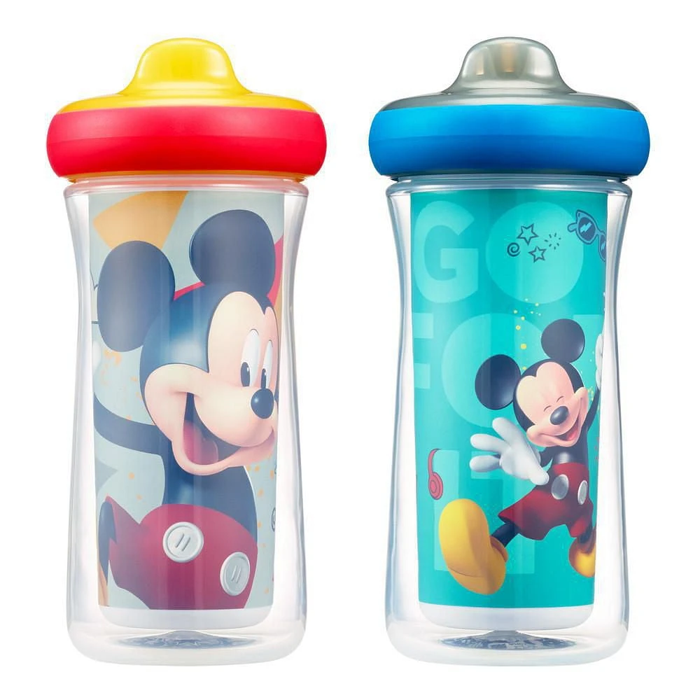 Disney Mickey Mouse ImaginAction™ Insulated Hard Spout Sippy Cups 9 Oz - 2 Pack, 2 Pack, 9 oz