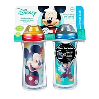 Disney Mickey Mouse ImaginAction™ Insulated Hard Spout Sippy Cups 9 Oz - 2 Pack, 2 Pack, 9 oz