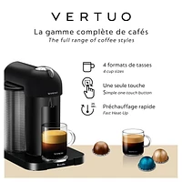 Nespresso Vertuo Coffee and Espresso Machine by Breville, Matte Black