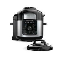 Ninja FD401C, Foodi 8-Quart 12-in-1 Deluxe XL Pressure Cooker & Air Fryer, Stainless/Black, 1760W