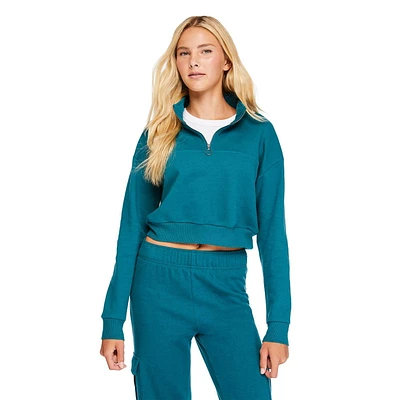 No Boundaries Women's Quarter-Zip Pullover, Sizes XS-XXL