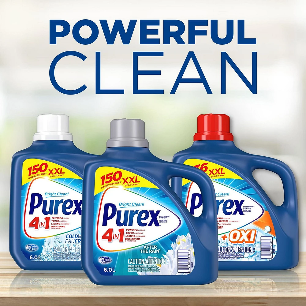 Purex Liquid Laundry Detergent, After the Rain, HEC, 6L, 150 loads, 150 loads