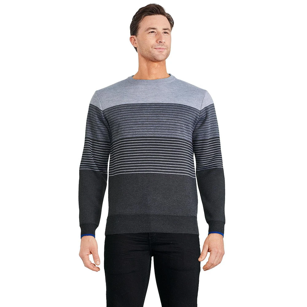 George Men's Stripe Sweater, Sizes S-2XL