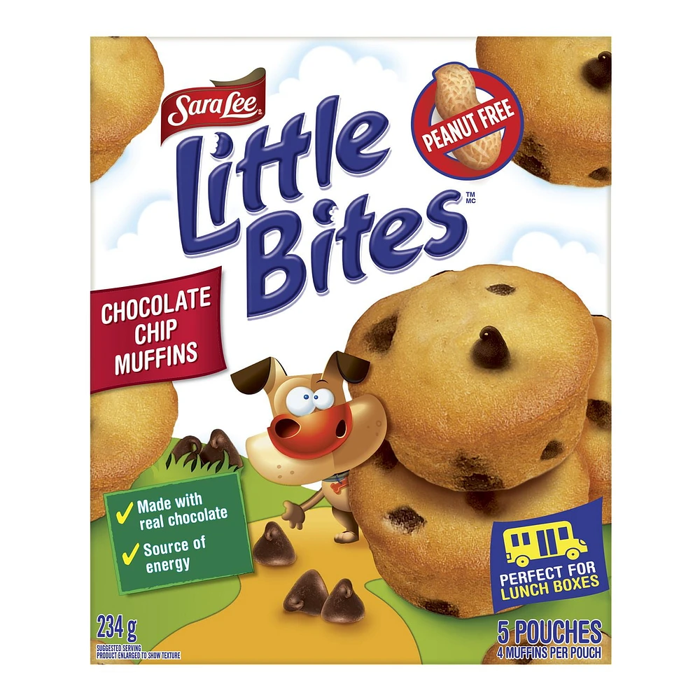 Muffins aux pépites de chocolat Little Bitesᴹᶜ de Sara Lee® 234g