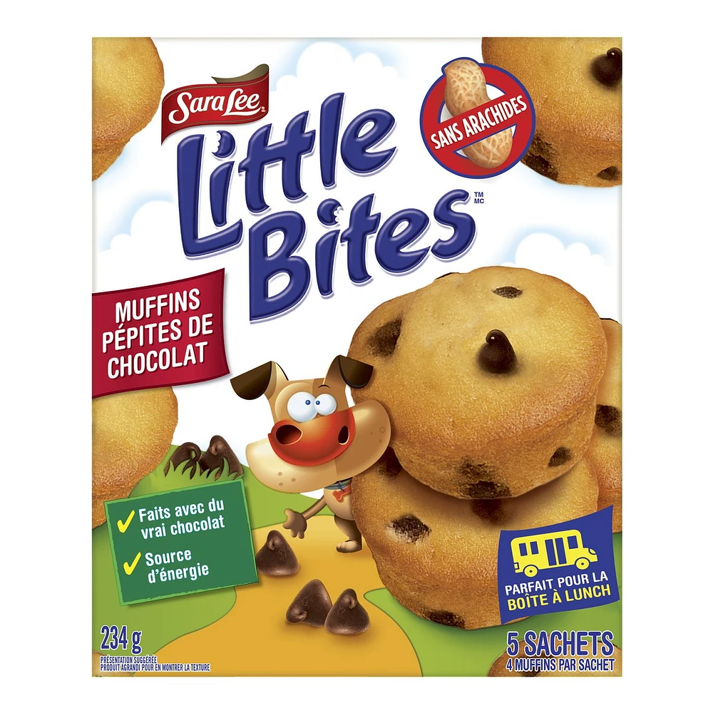 Muffins aux pépites de chocolat Little Bitesᴹᶜ de Sara Lee® 234g