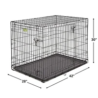 Mid West iCrate Double Door 42 Inch Kennel Kit For Dogs