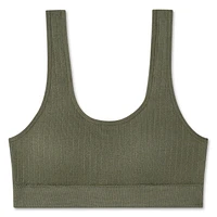 No Boundaries Women's Seamless Double Scoop Bra