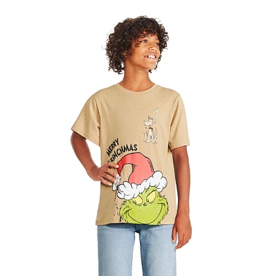 The Grinch Boys' Short Sleeve Tee, Sizes XS-XL