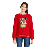 The Grinch Girls' Faux Shearling Popover