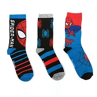 Mi-chaussettes Spiderman pour garçons en paq. de 3