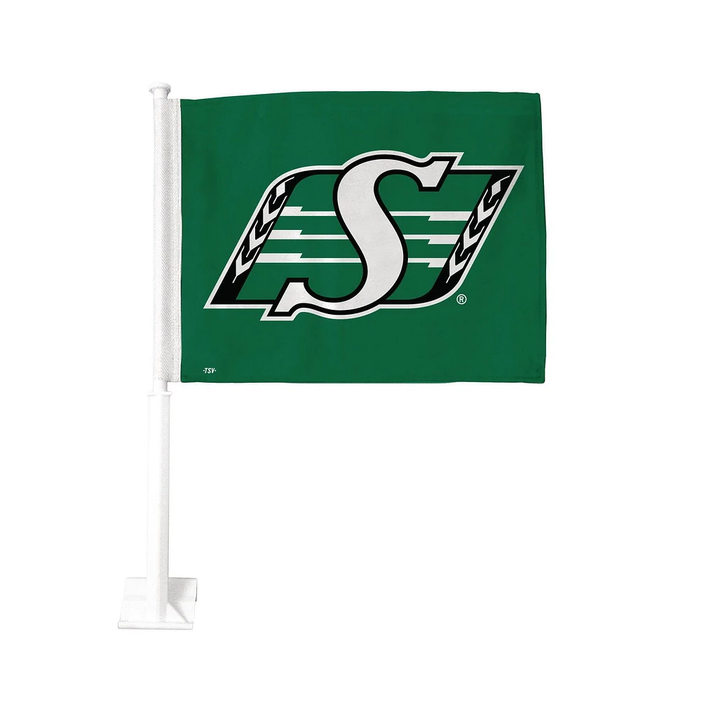 The Sports Vault Saskatchewan Roughriders 1-Sided Car Flag, Single-Sided; 24 inches