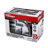 HYPER TOUGH 70-PIECE 20V MAX LITHIUM-ION PROJECT KIT