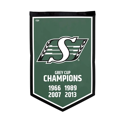 The Sports Vault Saskatchewan Roughriders Victory Banner, 12 inches x 18 inches