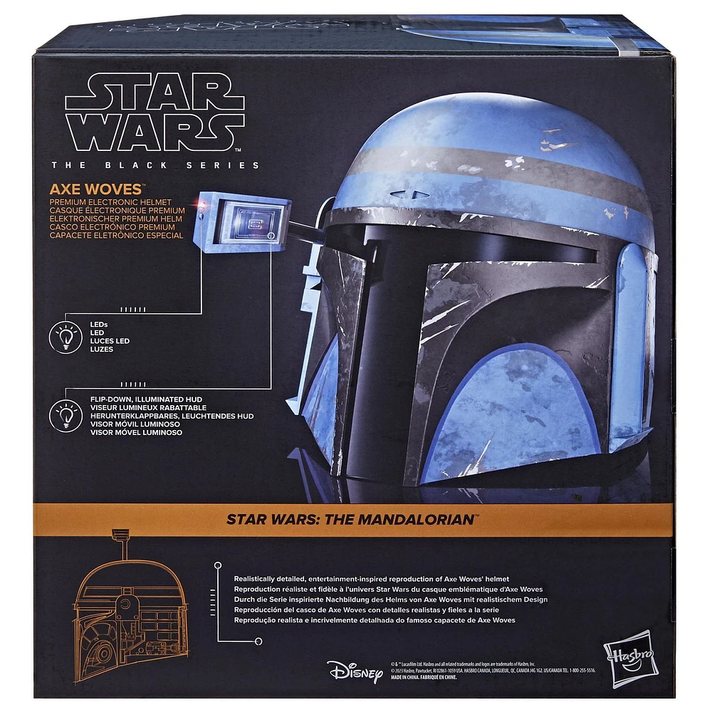 Star Wars The Black Series Axe Woves Premium Electronic Helmet, Star Wars: The Mandalorian Adult Roleplay Item