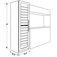 Kenmore Elite Dual Zone 111 Bottle Wine Fridge 18" Built-In/Freestanding