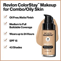 Revlon Colorstay™ Longwear Makeup Combo/Oily, 30mL, Liquid Foundation SPF 15