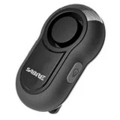 Sabre Black Personal Alarm with LED Light & Clip, Personal Alarm with LED