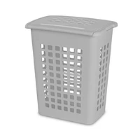 Sterilite 61L Rectangular LiftTop Laundry Hamper- Grey, 61 L