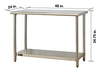 TRINITY EcoStorage Stainless Steel Table | 48” x 24” x 35” | NSF