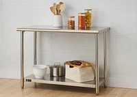 TRINITY EcoStorage Stainless Steel Table | 48” x 24” x 35” | NSF