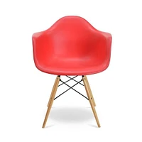 Plata Décor Imports Eiffel Bucket Red Kid Chair