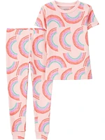 Carter's Child of Mine Toddler Girl 4 Piece PJ - Rainbow Dot