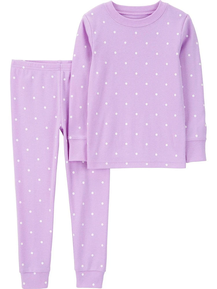 Carter's Child of Mine Toddler Girl 4 Piece PJ - Rainbow Dot