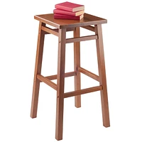 Winsome Carter Bar Stool 29", Teak Finish