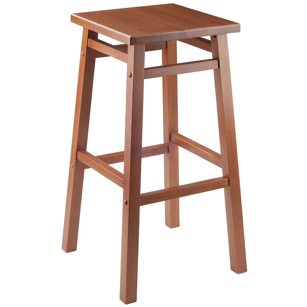 Winsome Carter Bar Stool 29", Teak Finish