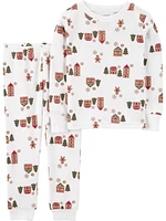 Carter's Child of Mine Pyjama 2 pièces pour tout-petit - Maison en pain d'épice ivoire 12 Mois-5T