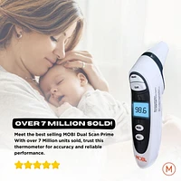 MOBI DualScan Prime Ear & Forehead Thermometer, Dual temperature reading!