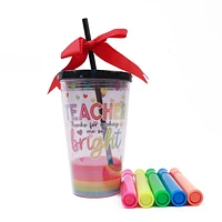 Way To Celebrate GIFT TUMBLER SET VALENTINE DECOR