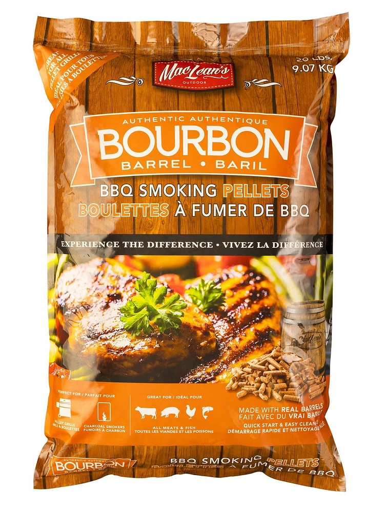 MacLean's Bourbon Barrel BBQ Smoking Pellets